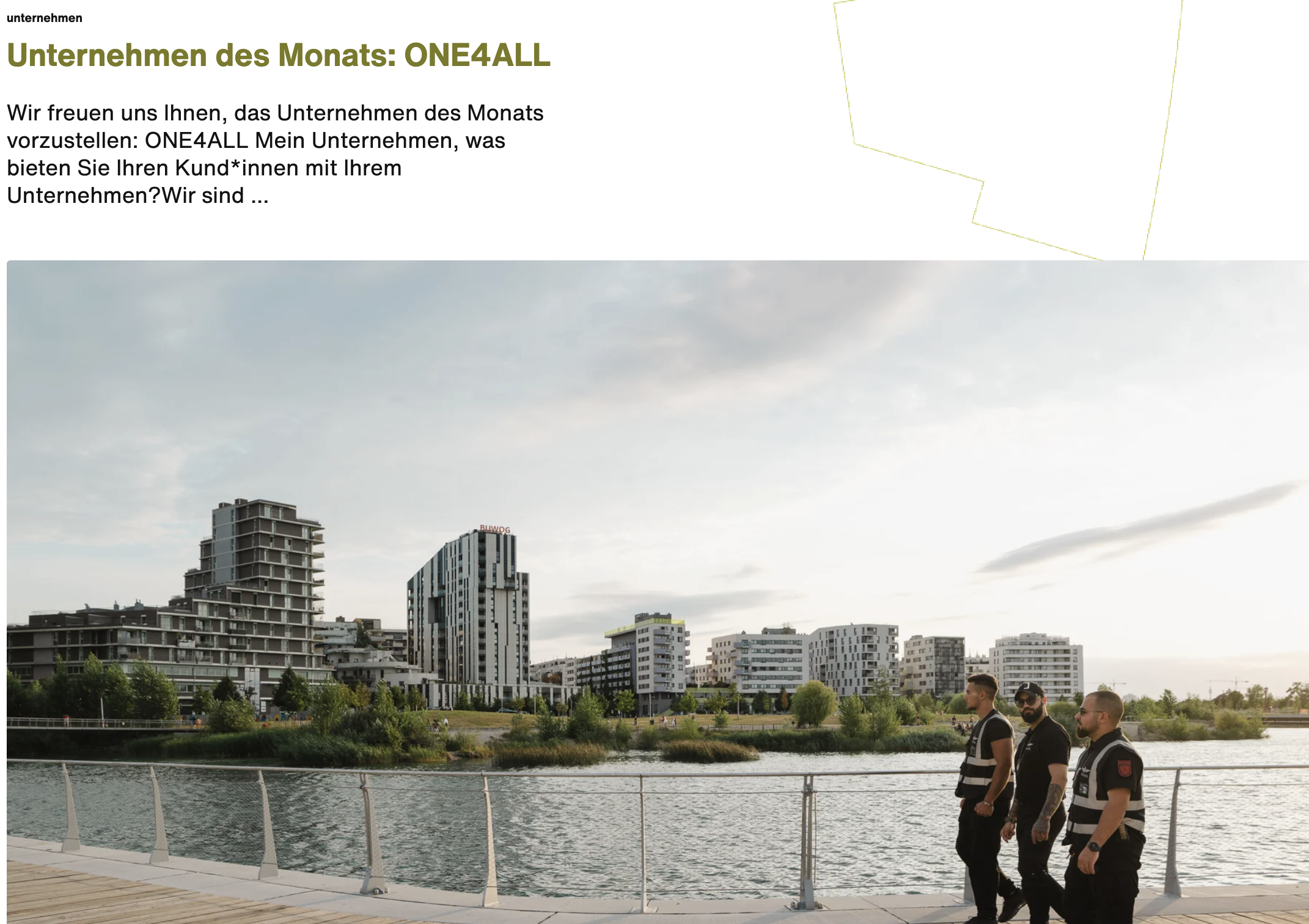 Unternehmen des Monats: ONE4ALL
